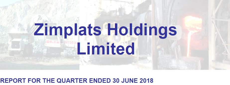 Report for the quarter ended 30 June 2018